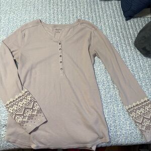 XL Eddie Bauer Dusty Purple Crewneck long sleeve Tee